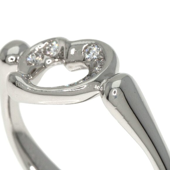 TIFFANY & CO. Platinum Diamond Ring - Picture 8 of 10